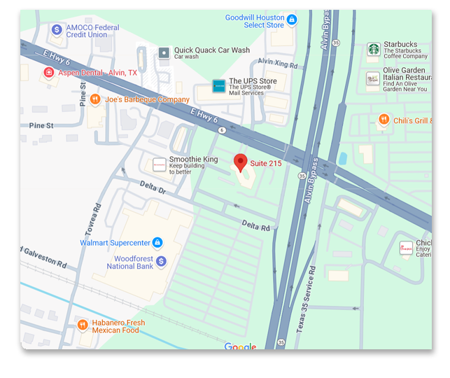 A google map view of the Seniors Division headquarters.